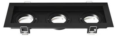 Image de Ledvion spot encastrable LED noir douille GU10 dimmable