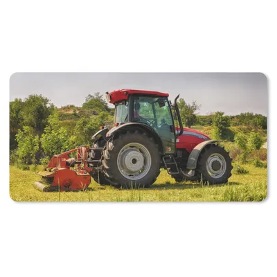 Produktbild von MuchoWow® Mauspad Mousepad Traktor - Rot - Natur - Grün - Landleben 60x30 cm - Mousepads - Maus Mat - Pad - Mausunterlage - Nachhaltig