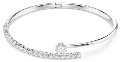 Produktbild von Swarovski Armreif Damen Matrix Armreif, Rundschliff, Weiß, Rhodiniert Weiß 5753569