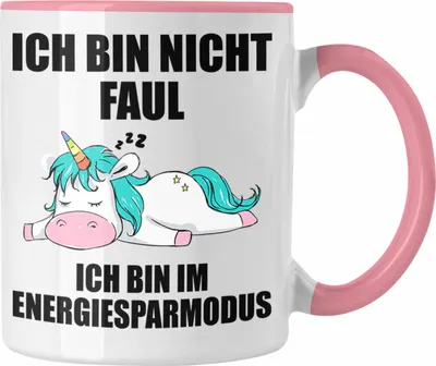 Produktbild von Trendation - Faule Kollegin Geschenk Arbeitskollege Lustige Tasse mit Sprüchen (Rosa)