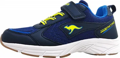 Image de Baskets de sport KangaRoos K-Ni pour enfants, modèle électrique, chaussures de course, chaussures d'entraînement, couleur bleue
