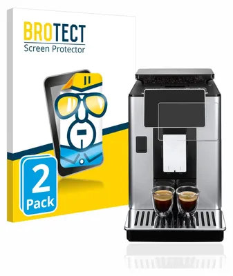 Produktbild von 2x Für ECAM610.75.MB/ 610.74.MB/ 610.55.SB/ 612.55.SB Schutzfolie BROTECT Displayschutz Display Schutz Folie Klar Transparent