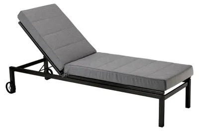 Produktbild von Auflage für Gartenliegen | Gartenmatratze für Liegen, Sonnenliegen, Balkon, Outdoor | anthrazit ohne Gartenliege | 60 x 200 cm