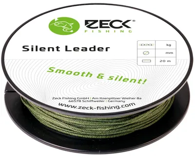 Produktbild von Zeck Silent Leader 20m geflochtene Schnur Wallervorfach, Durchmesser/Tragkraft:1.1mm / 68kg
