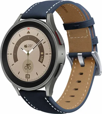 Produktbild von Für Samsung Galaxy Watch FE 6 5 4 Normal Pro Classic alle Größen Kunstleder Armband