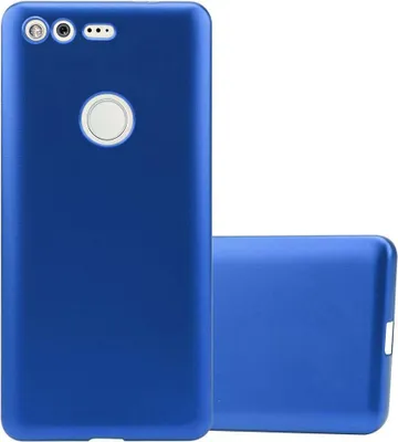 Immagine prodotto di Cadorabo copertura protettiva per Google PIXEL caso in blu telefono cellulare caso TPU custodia in silicone caso di copertura