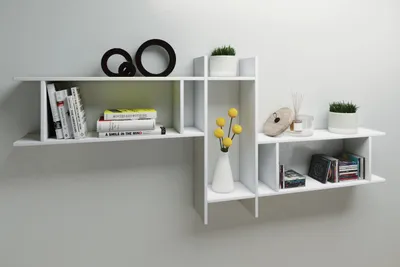 Produktbild von VCM Holzregal hängend | platzsparendes Regal | Maße: H. 80 x B. 188 x T. 20 cm | Elegantes Regal hängend | Aufbewahrungsregal | Bücherregal | Wandboard - Sirola Maxi