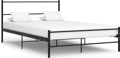 Produktbild von The Living Store Bettgestell Schwarz Metall 160×200 cm