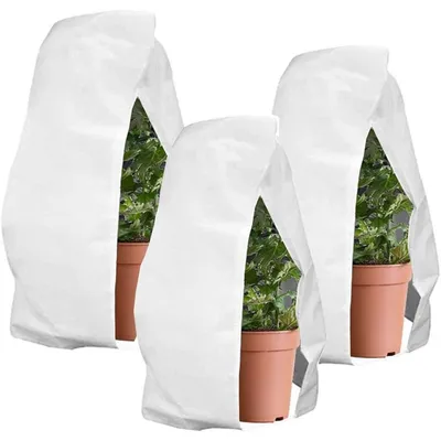 Productafbeelding van Winterbescherming voor planten, 3 stuks, 80 x 120 cm, wit