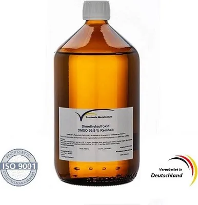 Produktbild von DMSO 99,9% Reinheit (ph.eur.) 1000 ml im hydrolytischen Veral Glas