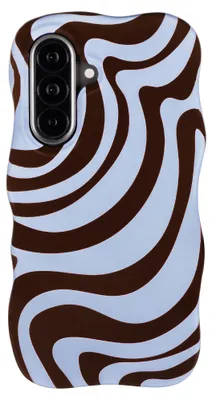 Produktbild von Selencia Vivid Wavy Rückseite mit MagSafe für das Samsung Galaxy A57 (5G) - Dream Swirl, Farbe: Schokolade
