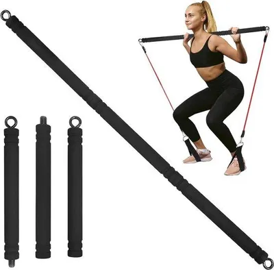 Produktbild von Famanu Widerstandsband Tragbare Pilates Bar - Multifunktionale Fitnessgeräte