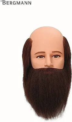 Produktbild von Übungskopf Bald Barber (mit Haarkranz + Vollbart),