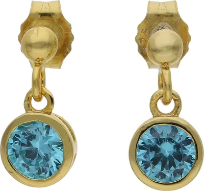 Produktbild von JuwelmaLux Ohrringe 925/000 Sterling Silber vergoldet Geburtsstein Dezember JL16-06-0649