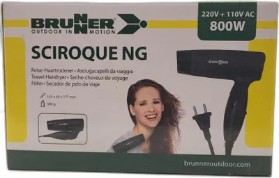 Produktbild von Brunner Reisefön  SCIROQUE NG 800W