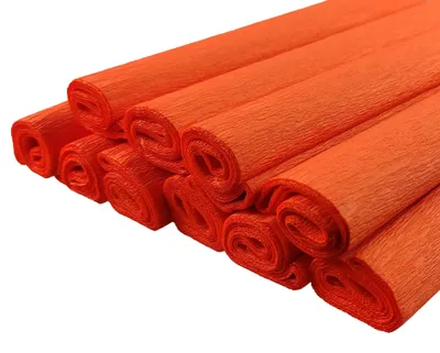Produktbild von Netuno 10 Rollen Krepppapier Orange 200 x 50 cm Schultüte Basteln