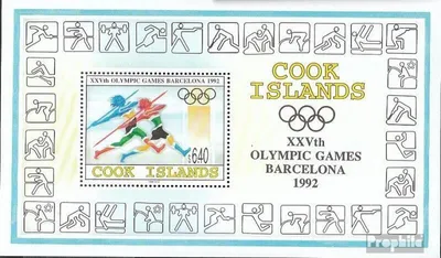 Produktbild von Briefmarken Cookinseln 1992 Mi Block204 (kompl.Ausg.) postfrisch Olympische Sommerspiele 92
