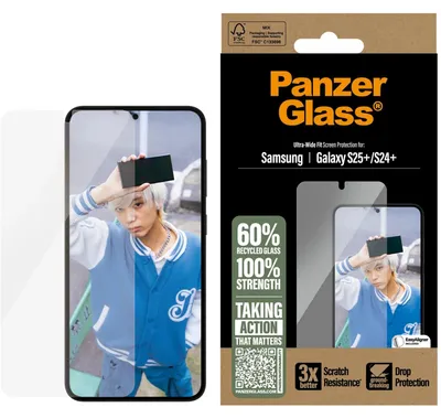Immagine prodotto di PanzerGlass ® Screen Protector Samsung Galaxy S25+ | S24+ | Ultra-Wide Fit