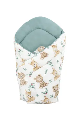 Obrázek produktu pro Zavinovačka oboustranná little bear tyrkys