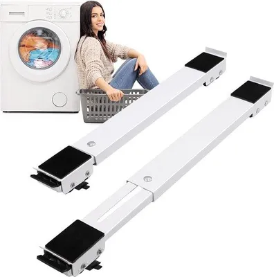 Image de Kit d'encastrement pour lave-linge, acier inoxydable, 300 kg, antidérapant