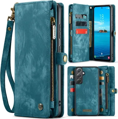 Produktbild von Samsung Galaxy A36 Hülle - CaseMe 008 2-in-1 Klapphülle & Back Cover mit Brieftasche - Blau