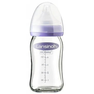 Produktbild von Lansinoh 77140 Natural WAVE Baby-Flasche + Sauger, 160ml Fassungsvermögen, -frei