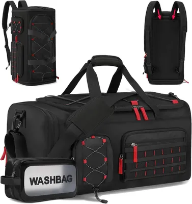 Image de Sac de sport de 35 litres, avec compartiment à chaussures, compartiment pour les vêtements humides et secs, imperméable, idéal pour le sport