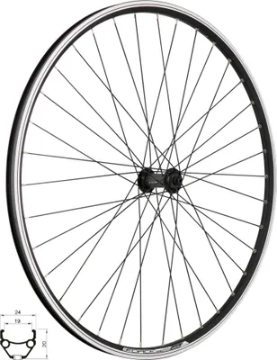 Produktbild von Vorderrad 28/29" FORCE CLASSIC 622x19 "V" HBTX500 36sh