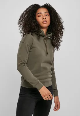 Immagine prodotto di Urban Classics Donna Felpa con cappuccio biologica oliva - 5XL