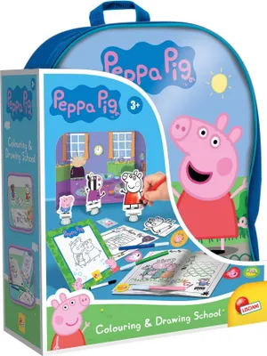 Obrázok produktu pre Lisciani 95841 - Škola maľovania a kreslenia Peppa Wutz s batohom omaľovánky kresliaci set