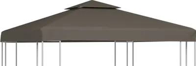 Produktbild von Pavillon-Dachplane mit Kaminabzug 310 g/m² 3x3 m Taupe , Pavillon Dächer und -Seitenteile Design 2024