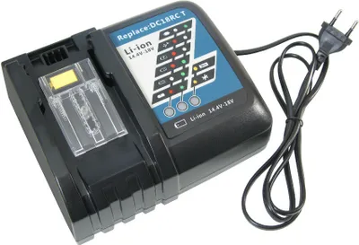 Produktbild von Trade-Shop Li-Ion Akku Ladegerät 14,4V-18V Ladestation Netzteil für Makita 196375-4 BL1411G BL1413G BL1415G BFR750B BAN185 BTD140ZFE