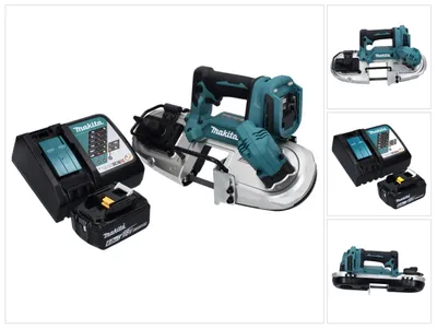 Immagine prodotto di Makita DPB 183 RG1 18 V 66 mm sega a nastro senza spazzole + 1x batteria 6,0 Ah + caricabatterie