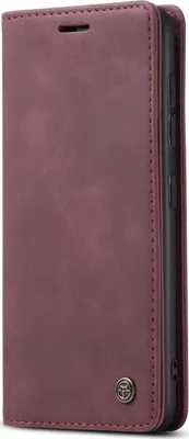Produktbild von Caseme 013 Handyhülle für Samsung Galaxy A21s – Klapphülle/Etui mit Geldbörsenfunktion – Rot