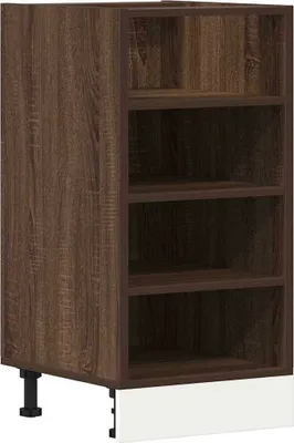 Image de Meuble bas "Riga" Chêne brun 40 x 44,5 x 81,5 cm Bois d'ingénierie