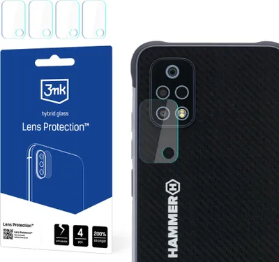 Produktbild von 3mk Hybridglas Lens Protection für Hammer Blade 4 Kamera Objektiv Kameralinse 0,16mm 6H (4 Stück)