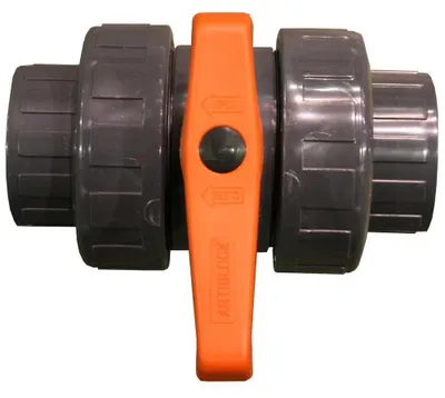 Obrázok produktu pre GRE PVC 2-cestný guľový ventil Ø 50 mm