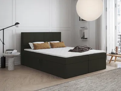 Produktbild von Boxspringbett mit Bettkasten Faro 130x200 cm Pocket, Topper T25, Polsterbett, Bettgestell, Doppelbett, Stauraum, Schlafzimmer