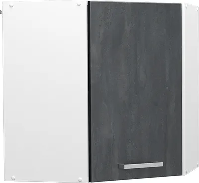 Produktbild von Eckhängeschrank Vicco R-Line Schwarz Beton 57 cm, Model 47464