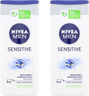 Produktbild von 2 x NIVEA MEN Sensitive 3in1 Duschgel je 250ml pH-hautneutral