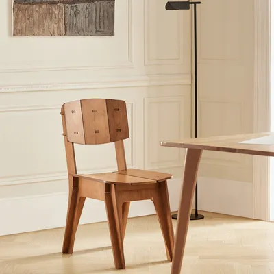 Productafbeelding van SoBuy HFST01-BR: Keukenstoel, eetkamerstoel, bureaustoel, kantoel met rugleuning, werkstoel, kinderstoel. Zit hoogte: 46 cm