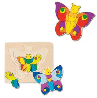 Immagine prodotto di Puzzle a strati di farfalle