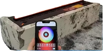 Zdjęcie produktu dla Kominek na parę wodną, realistyczne efekty płomienia LED, przyjazny dla środowiska design, 500mm 1968in, zasilanie wodą użytkową