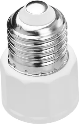 Zdjęcie produktu dla Adapter gniazda żarówki E26 E27 2- lub 3-wtykowe gniazdo AC do gniazda lampy Adapter oprawki lampy E27 Wtyczka US do szopy Patio Garage Warehouse
