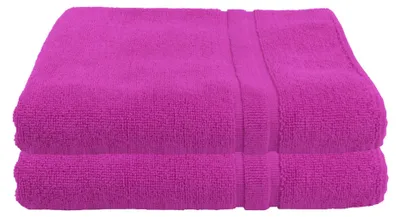 Produktbild von 2 er Set Julie Julsen® Premium Handtücher Doppel Rahmen 900gm2 Julie Julsen Handtuch Farbe:Pink,Julie Julsen 900gm2 Grösse:60 x 100 cm