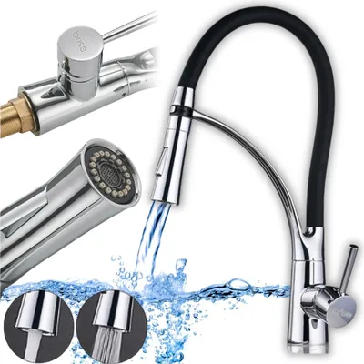 Obrázek produktu pro Sada kuchyňské baterie s flexibilní výpustí do dřezu a pohyblivým perlátorem