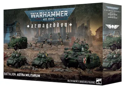Produktbild von Warhammer 40.000 Astra Militarum Armageddon Batallion