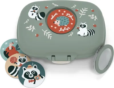 Produktbild von MONBENTO Brotdose Gram Raccoon 600ml gn 113703 3760192689458