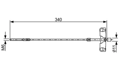 Produktbild von BOSCH Handbremsseil Seilzug Feststellbremse für TOYOTA AURIS (NRE15, ZZE15, ADE15, ZRE15, NDE15) 1 987 482 651