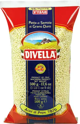 Produktbild von 24x Divella Pasta Acini Di Pepe 78/B 500g